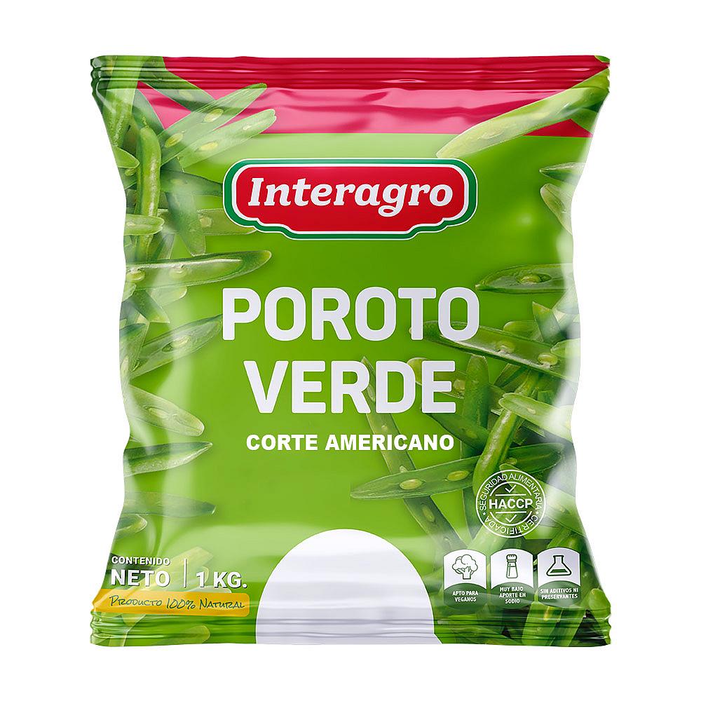 POROTO VERDE CONGELADO INTERAGRO CORTE AMERICANO BOLSA 1K UNIDAD