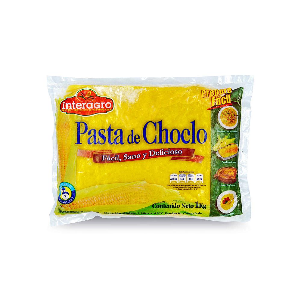 CHOCLO CONGELADO INTERAGRO PASTA BOLSA 1 K UNIDAD